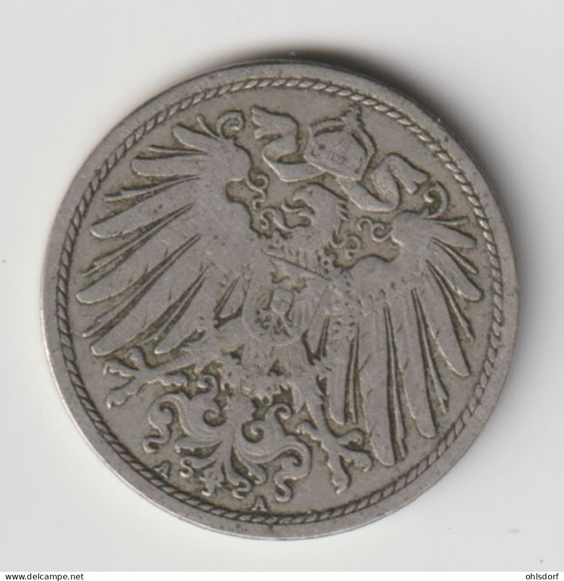 DEUTSCHES REICH 1901 A: 10 Pfennig, KM 12 - 10 Pfennig