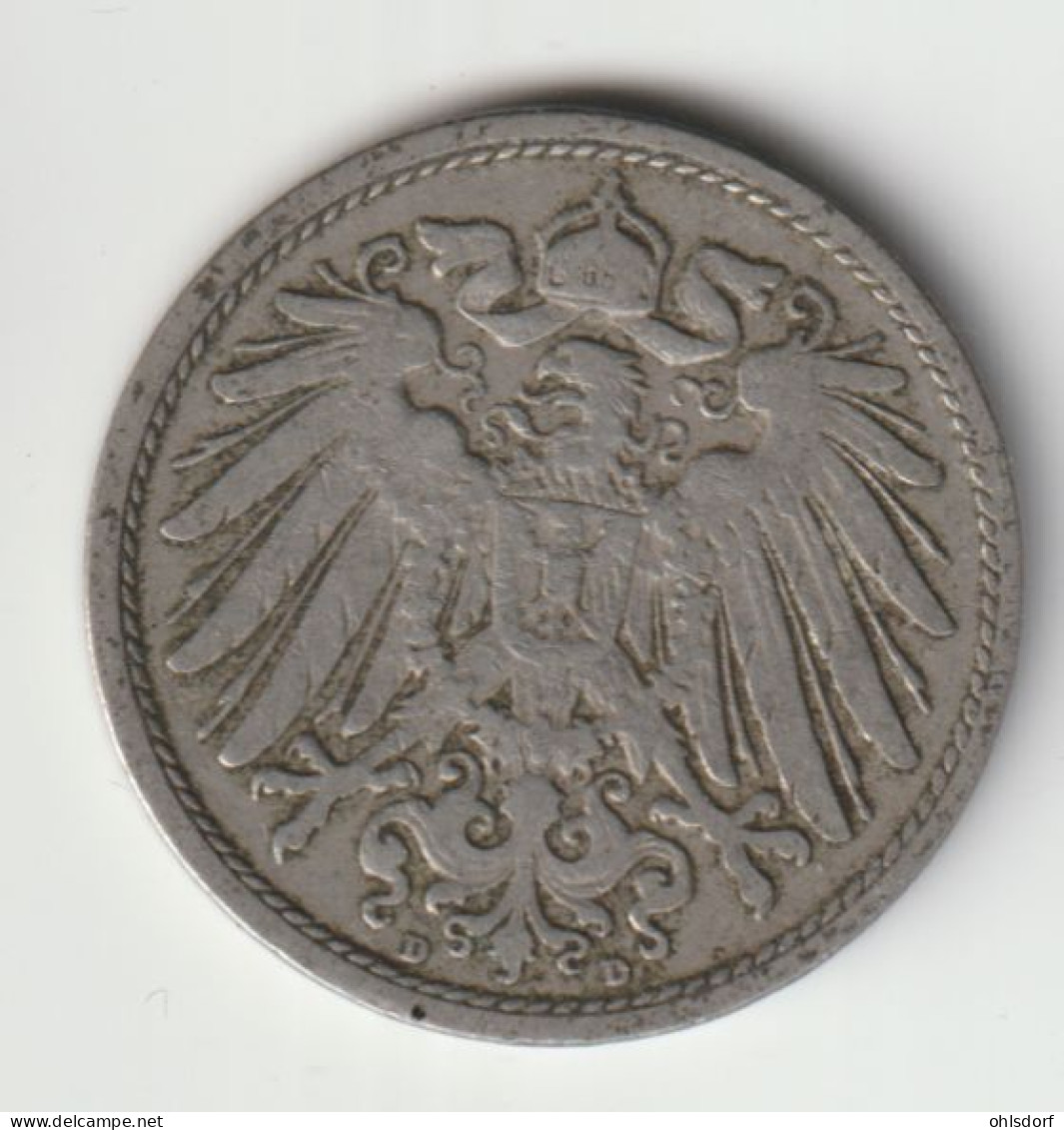 DEUTSCHES REICH 1901 D: 10 Pfennig, KM 12 - 10 Pfennig