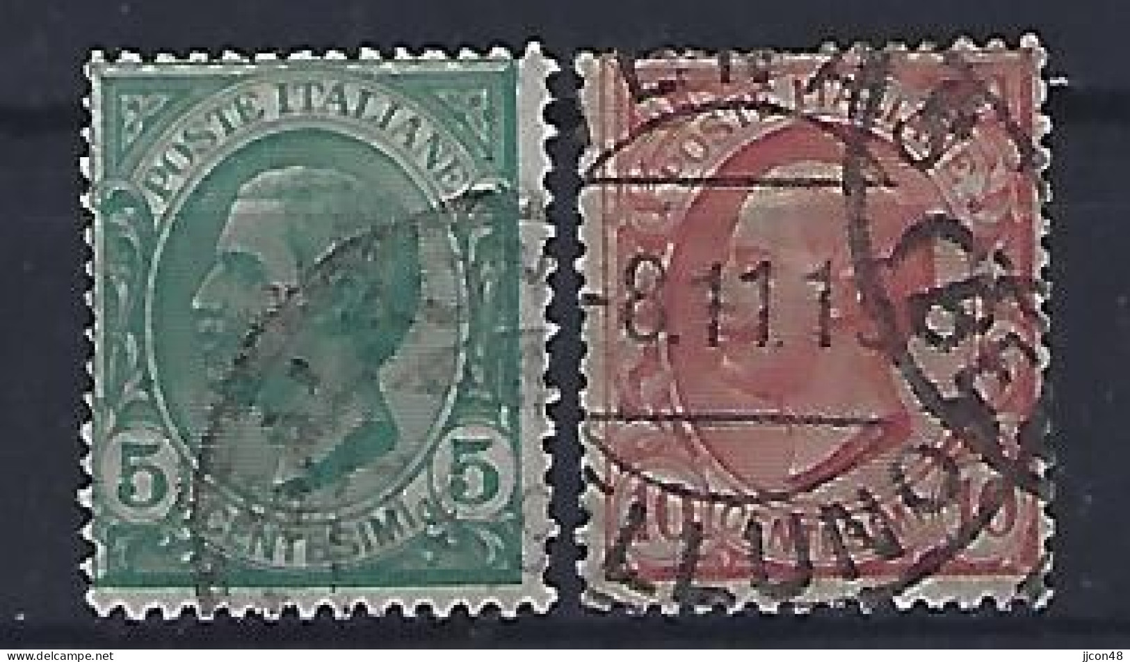 Italy 1906  Victor Emanual III (o) Mi.88-89 - Used