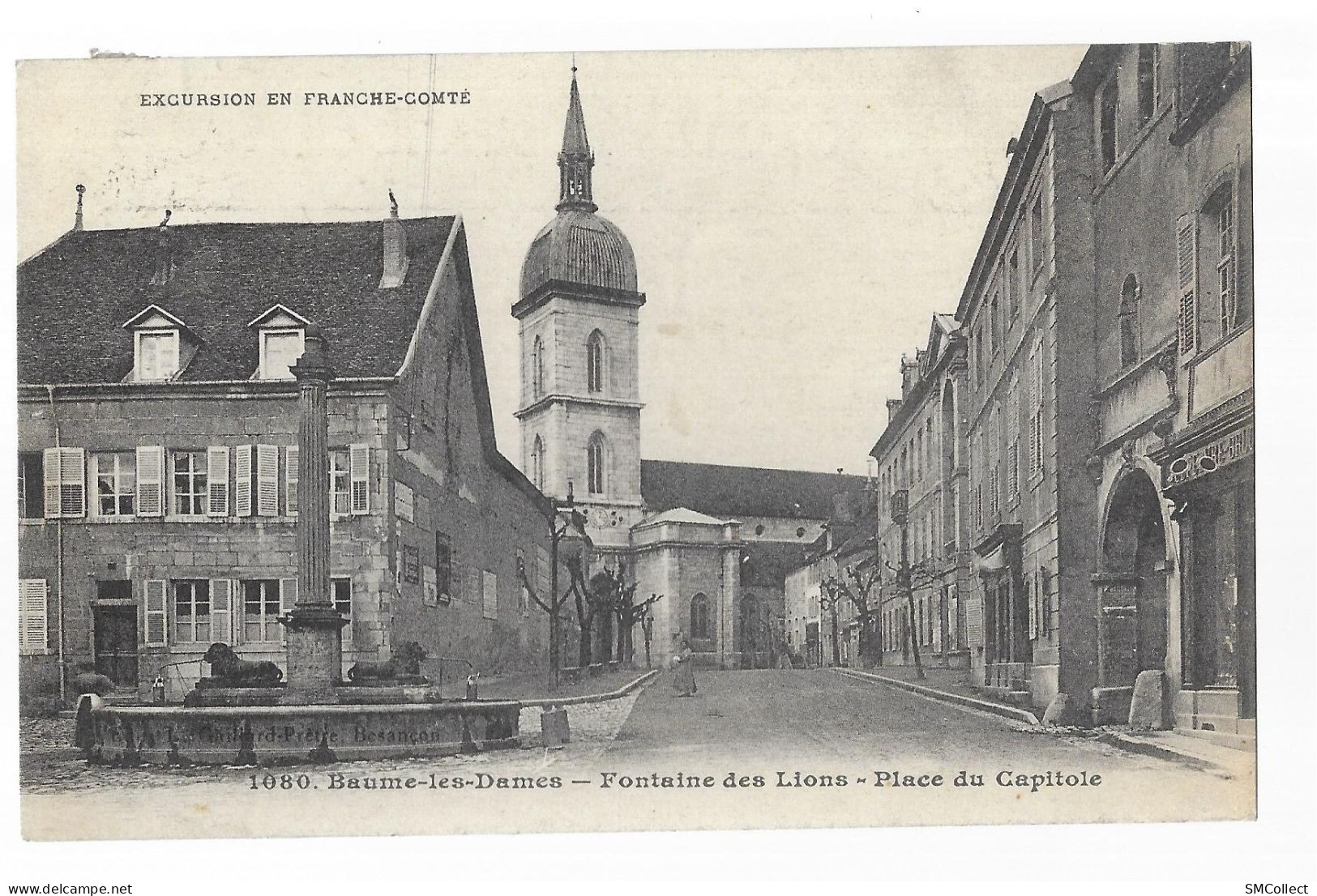 Baume Les Dames, Fontaine Des Lions, Place Du Capitole. Carte Inédite (10096) - Baume Les Dames