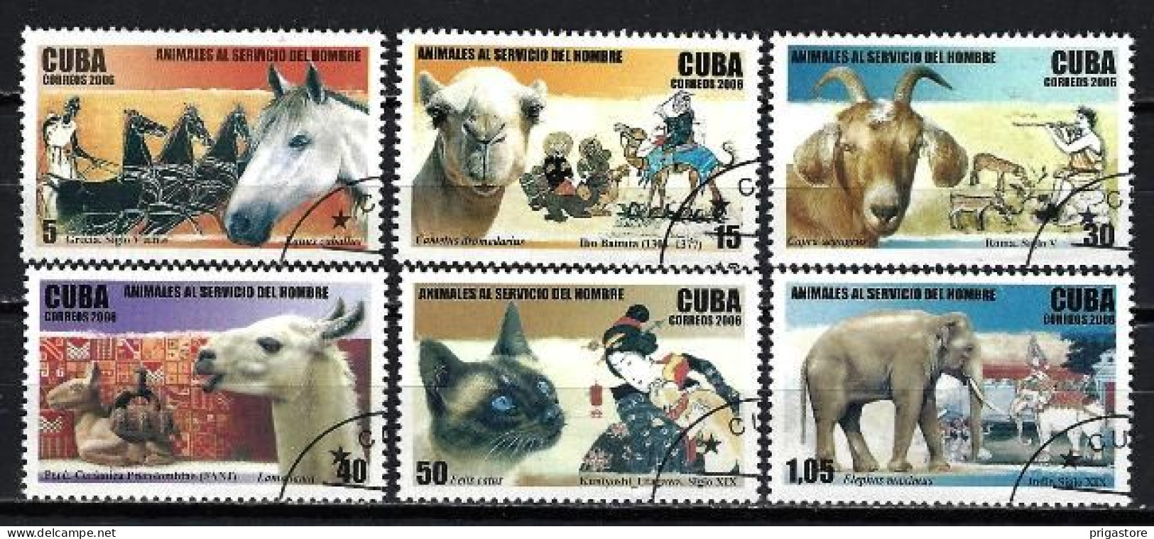 Cuba 2006 Animaux Domestiques (202) Yvert 4408 à 4413 Oblitérés Used - Used Stamps