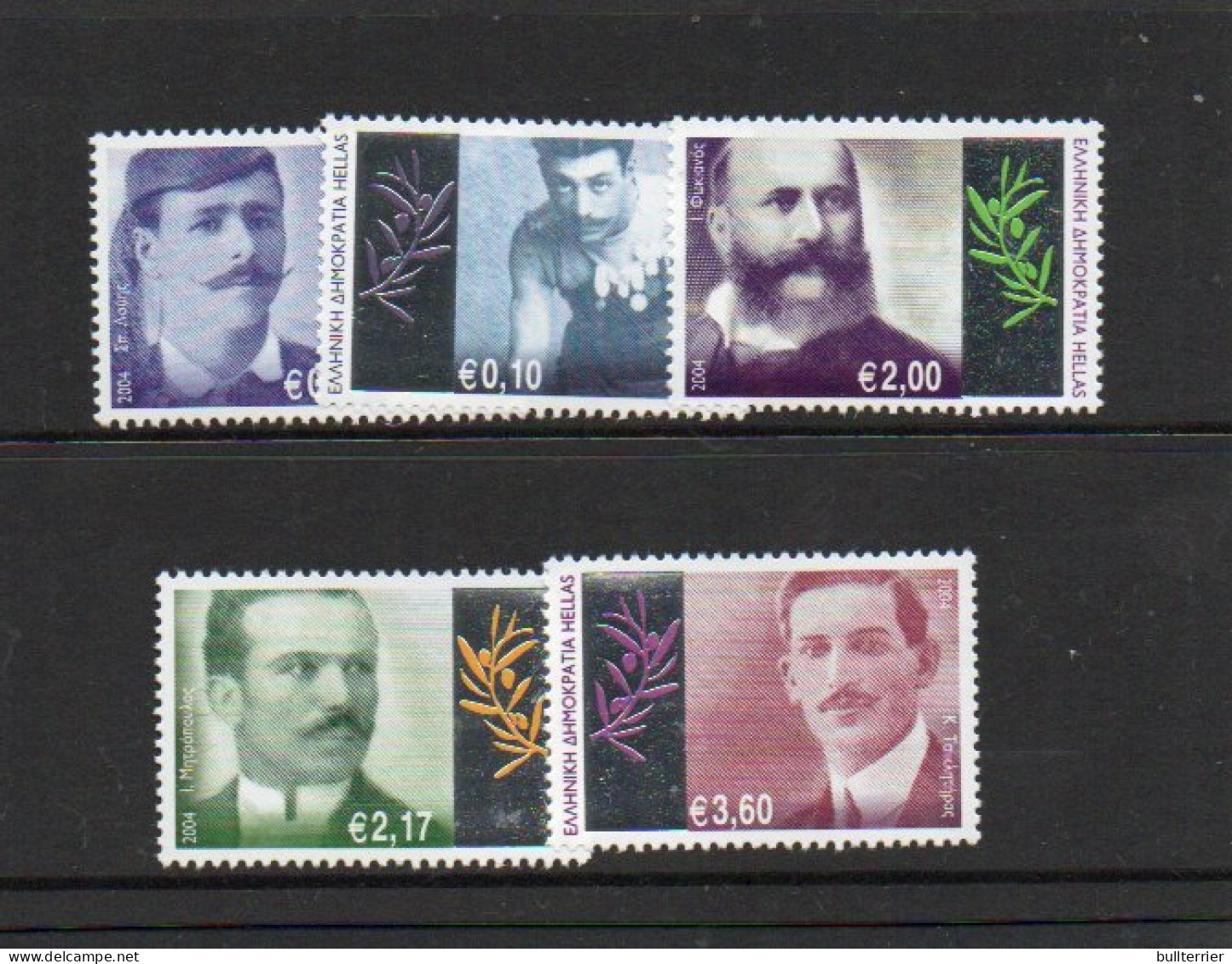 OLYMPICS - GREECE- 2004 -OLYMPICS (10th ISSUES ) SET OF 5  ( Ms 2259/63)   MINT NEVER HINGED  SG CAT £25.95 - Zomer 2004: Athene