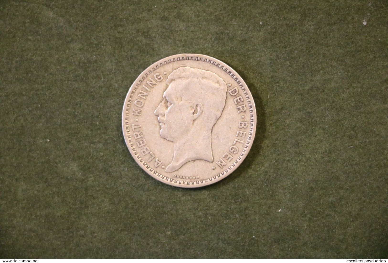 Pièce En Argent Belgique 20 Francs 1934 FL -  Belgian Silver Coin /1 - 20 Frank & 4 Belgas