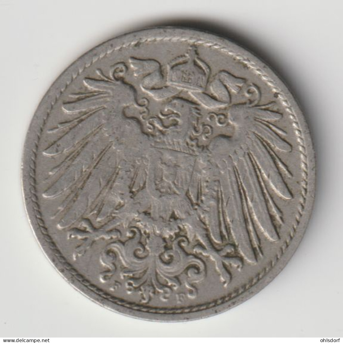 DEUTSCHES REICH 1906 F: 10 Pfennig, KM 12 - 10 Pfennig