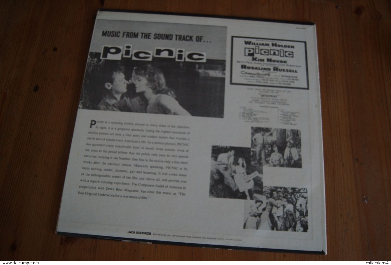 PICNIC GEORGE DUNING WILLIAM HOLDEN KIM NOVAK RARE  LP AMERICAIN 19? - Musica Di Film