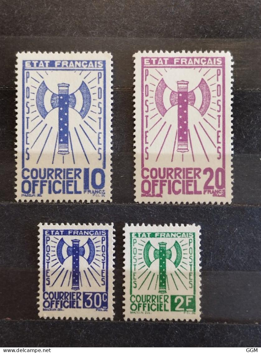 1943. Francia. Courrier Officiel. État Français. Nuevos Sin Goma - Nuevos