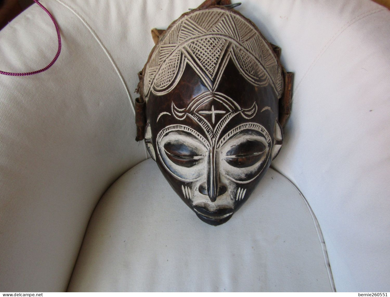 Formidable Masque Africain, Origine Angola - Art Africain