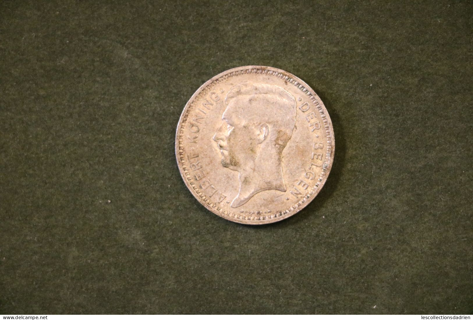 Pièce En Argent Belgique 20 Francs 1934 FL -  Belgian Silver Coin /2 - 20 Francs & 4 Belgas