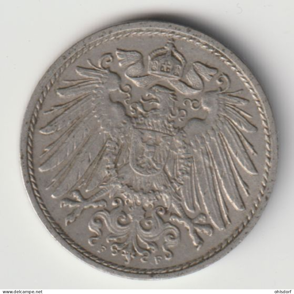 DEUTSCHES REICH 1915 F: 10 Pfennig, KM 12 - 10 Pfennig