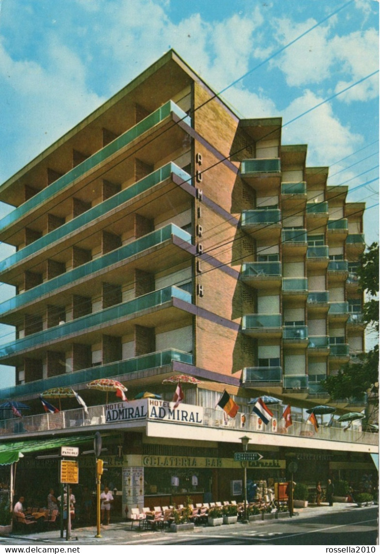 CARTOLINA PUBBLICITà  ITALIA RIMINI ALBERGO HOTEL ADMIRAL Italy Postcard ITALIEN Ansichtskarten - Hotels & Gaststätten