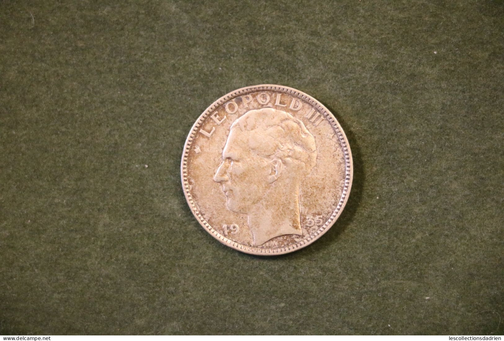 Pièce En Argent Belgique 20 Francs 1935  -  Belgian Silver Coin /2 - 20 Francs