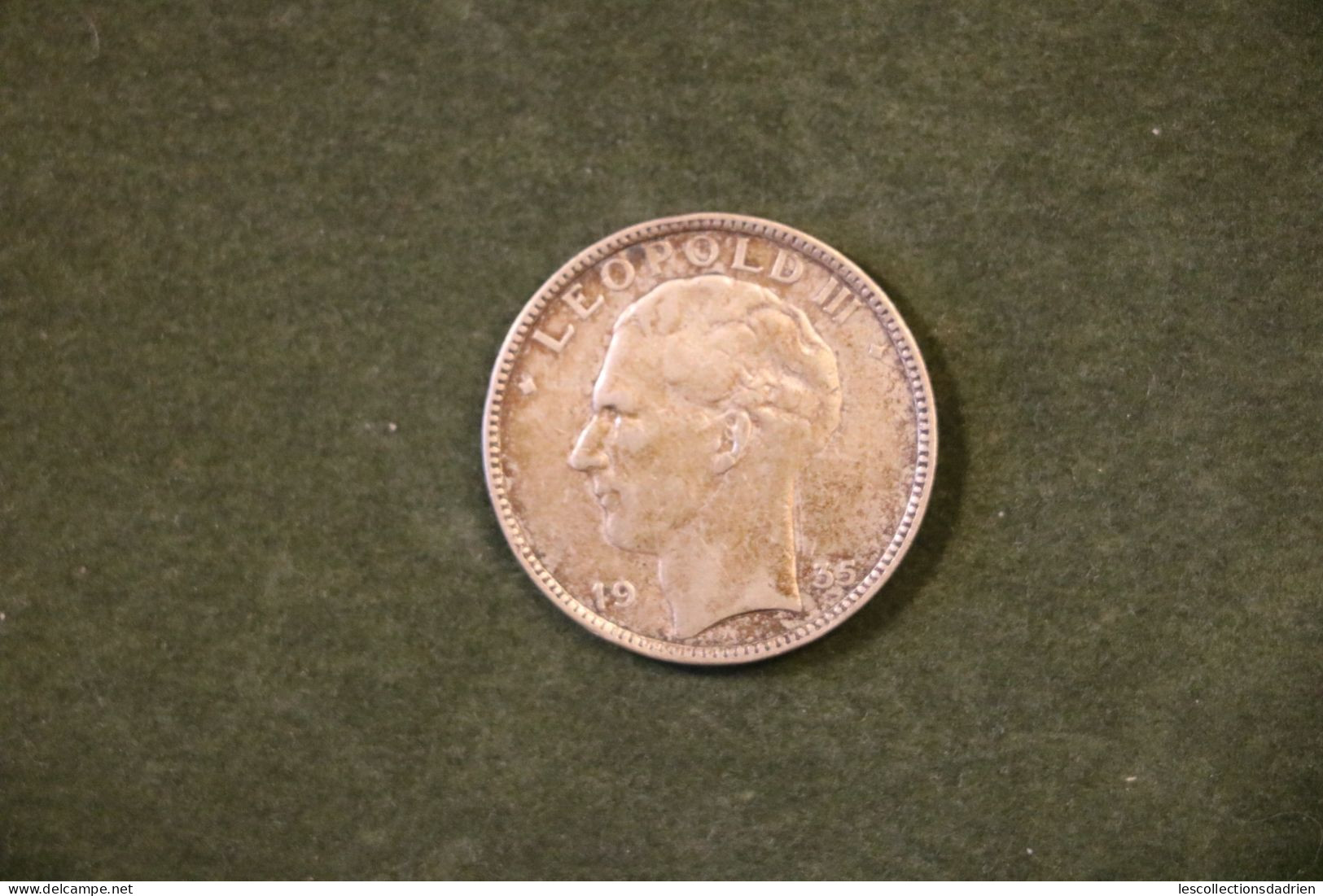 Pièce En Argent Belgique 20 Francs 1935  -  Belgian Silver Coin /2 - 20 Francs