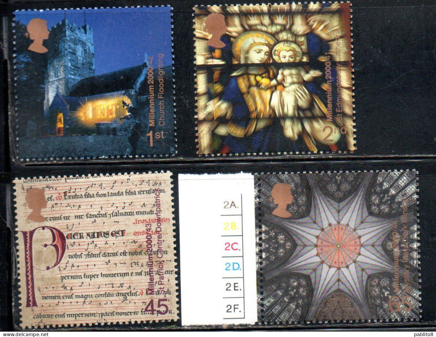 GREAT BRITAIN GRAN BRETAGNA 2000 CHRISTMAS NATALE NOEL WEIHNCHTEN NAVIDAD COMPLETE SET SERIE COMPLETA MNH - Neufs