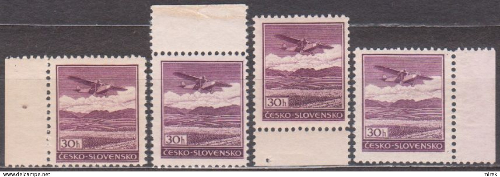 03/ Pof. 0B, Complete Border Stamps - Neufs