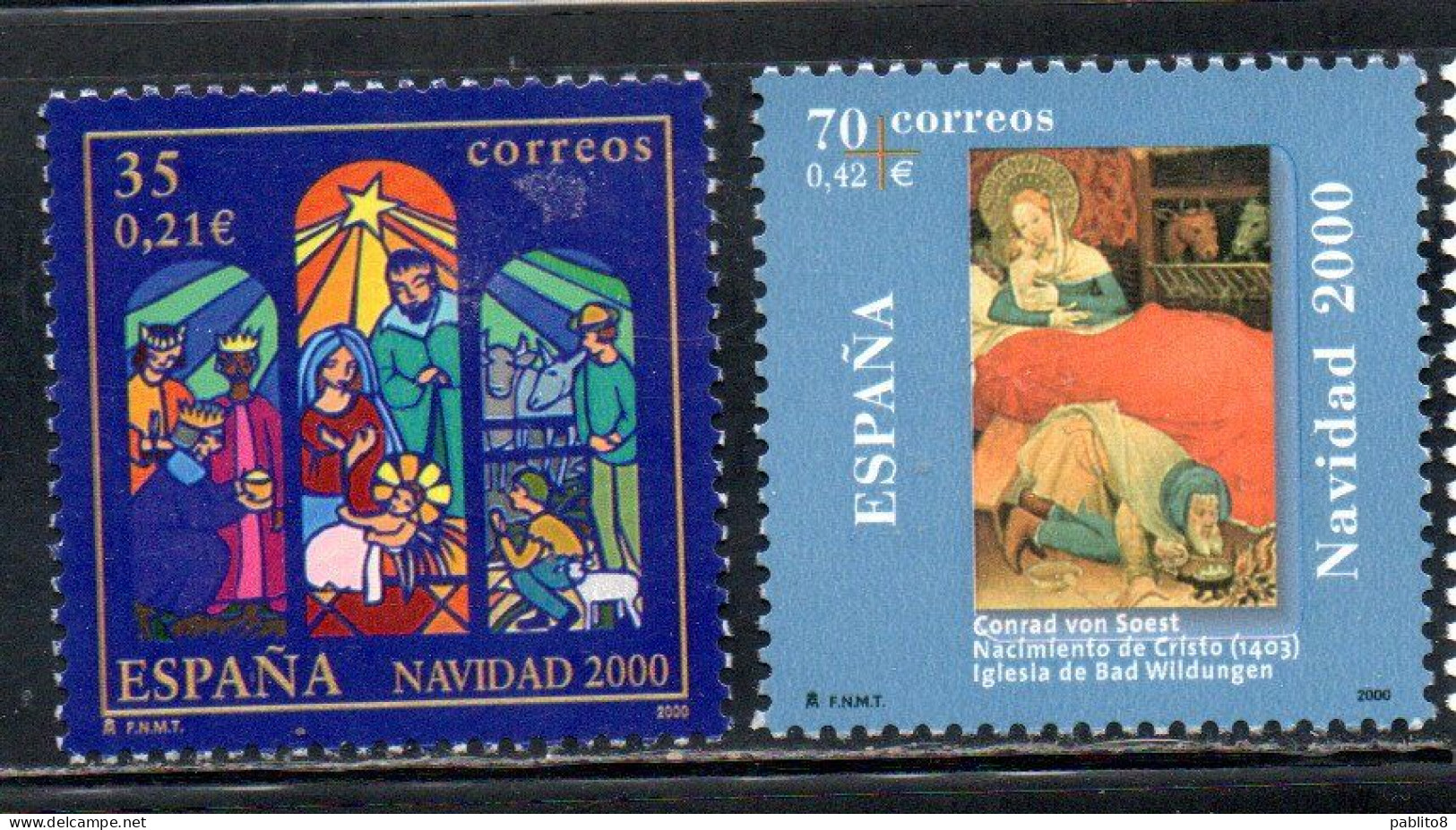 SPAIN ESPAÑA SPAGNA 2000 CHRISTMAS NATALE NOEL WEIHNACHTEN COMPLETE SET SERIE COMPLETA MNH - Nuovi