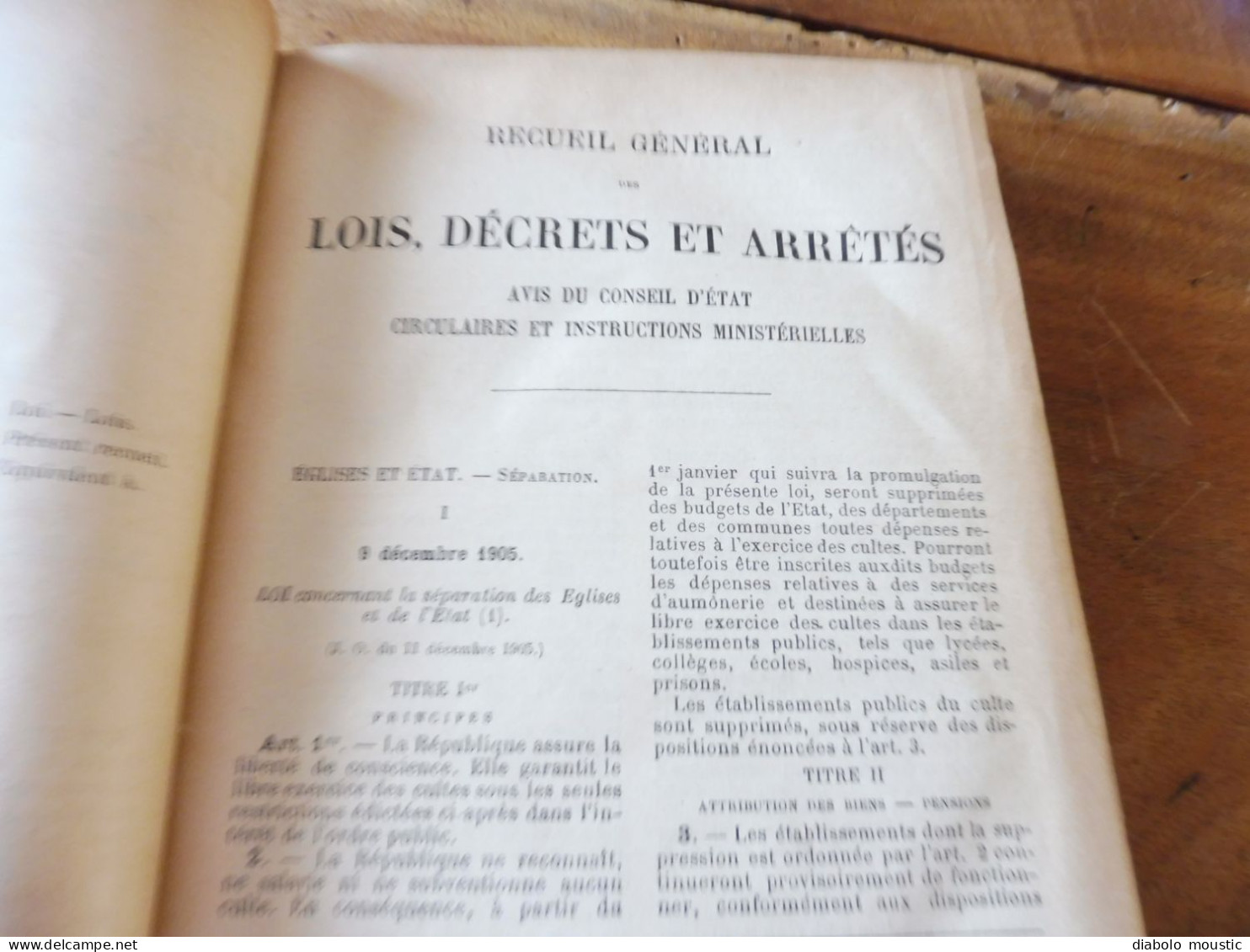 1906  RECUEIL des LOIS : Fraudes et répressions, Explosifs, Code pénal, Police sanitaire,  Etc ; Etc