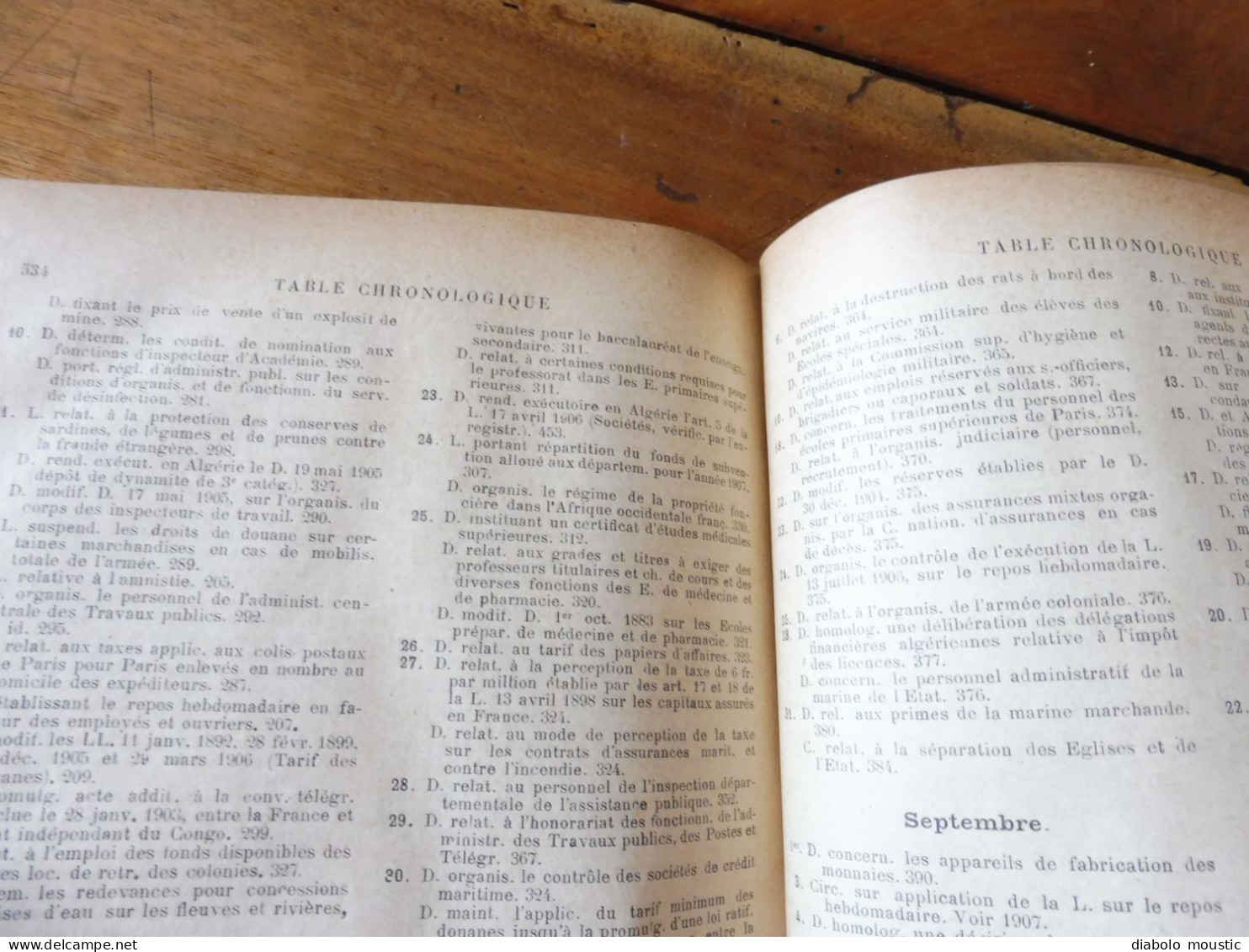 1906  RECUEIL des LOIS : Fraudes et répressions, Explosifs, Code pénal, Police sanitaire,  Etc ; Etc