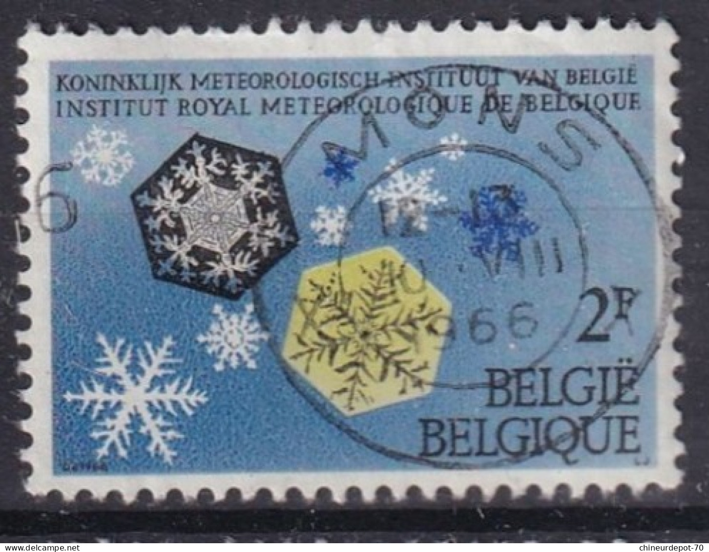 INSTITUT ROYAL DE METEO CACHET MONS - Used Stamps