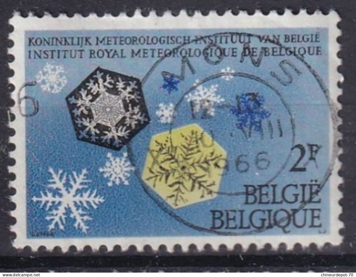 INSTITUT ROYAL DE METEO CACHET MONS - Gebruikt