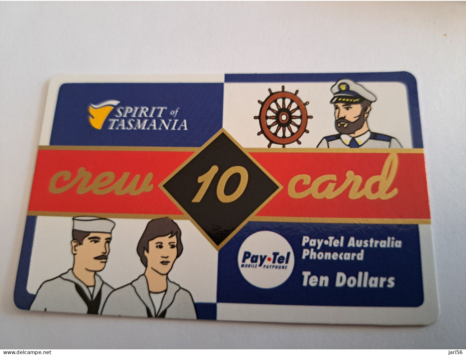 AUSTRALIA / PAY TEL / $ 10,-  /CREW CARD/ SPIRIT OF TASMANIA/ CRUISE SHIP      ** 16558** - Australia