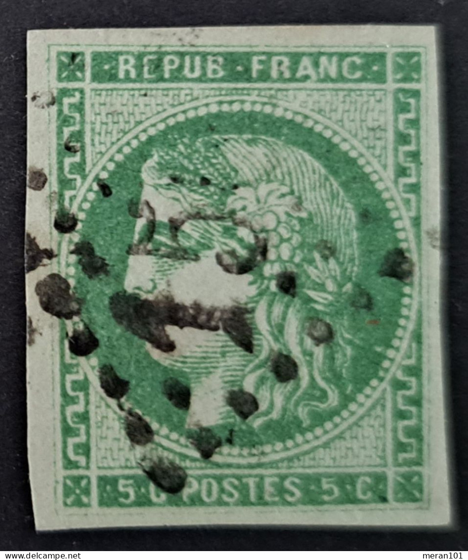 Frankreich 1870, Mi 39a Grün Gestempelt, Bordeaux-Ausgabe - 1870 Emisión De Bordeaux