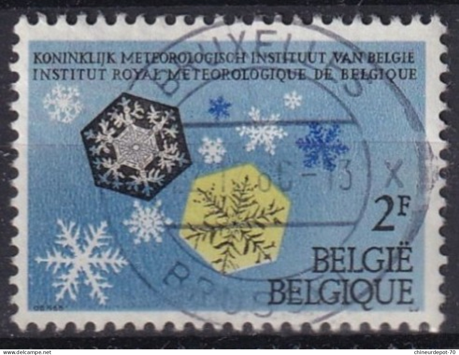 INSTITUT ROYAL DE METEO CACHET BRUXELLES - Used Stamps