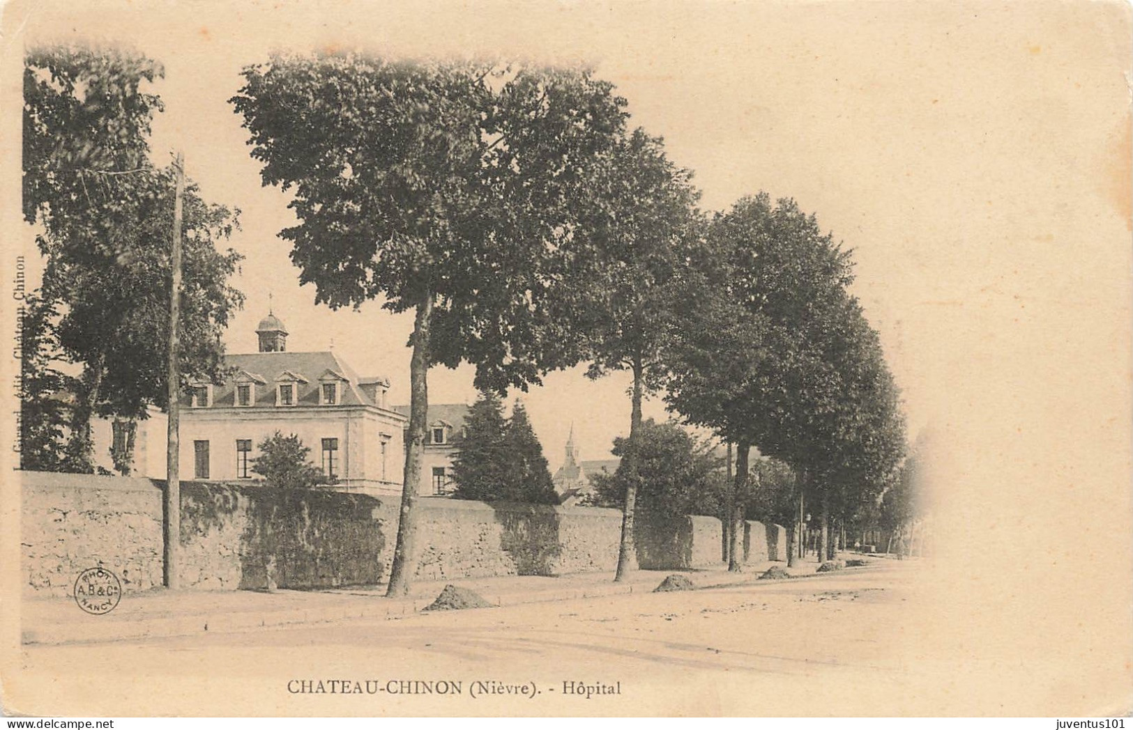 CPA Chateau Chinon-Hôpital-RARE-Timbre     L2846 - Chateau Chinon