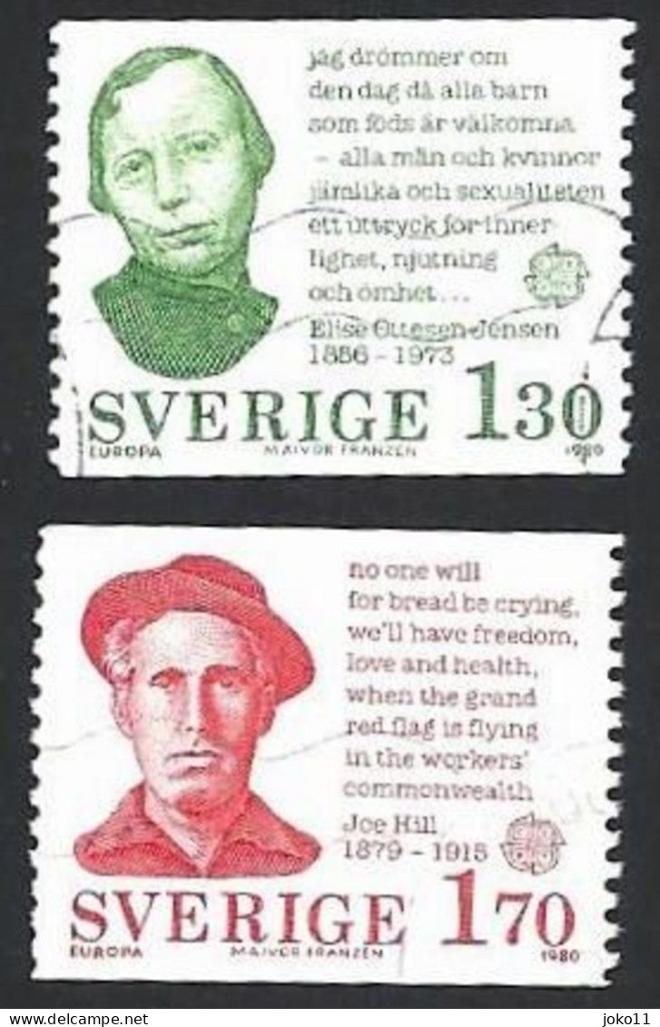 Schweden, 1980, Michel-Nr. 1106-1107, Gestempelt - Gebruikt