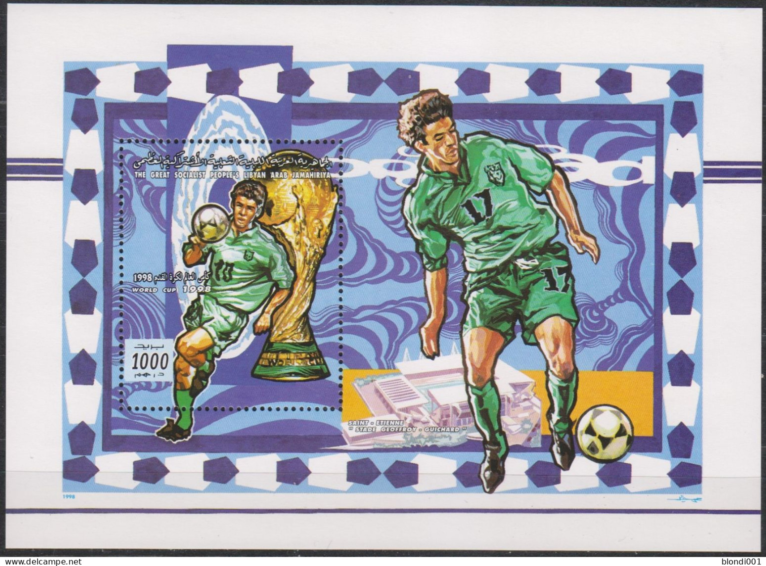 Soccer World Cup 1998 - LIBYA - S/S MNH - 1998 – Frankreich