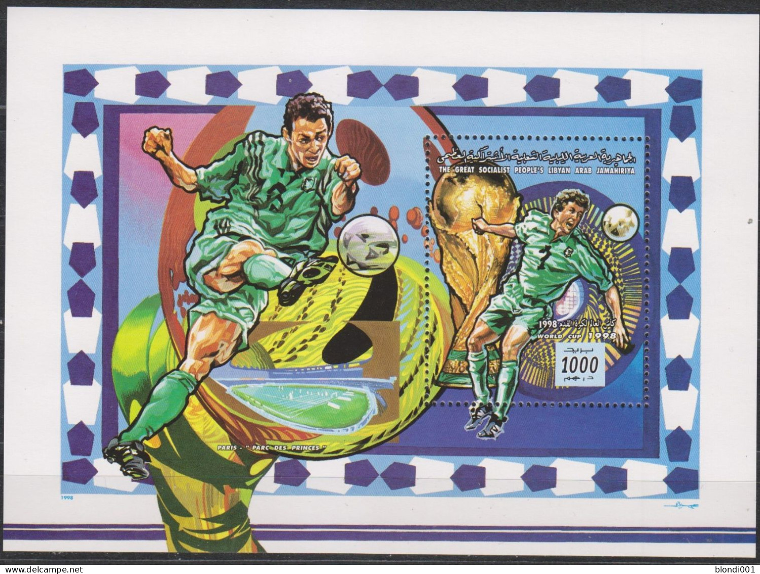 Soccer World Cup 1998 - LIBYA - S/S MNH - 1998 – France