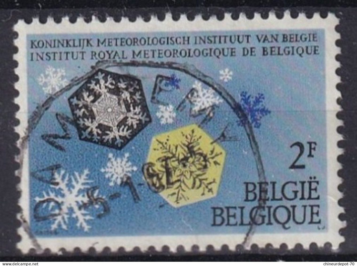 INSTITUT ROYAL DE METEO CACHET DAMPREMY - Used Stamps