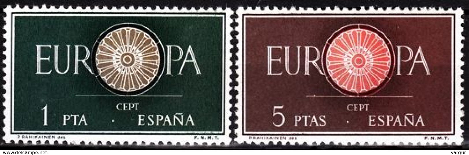 SPAIN 1960 EUROPA. Complete Set, MNH - 1960