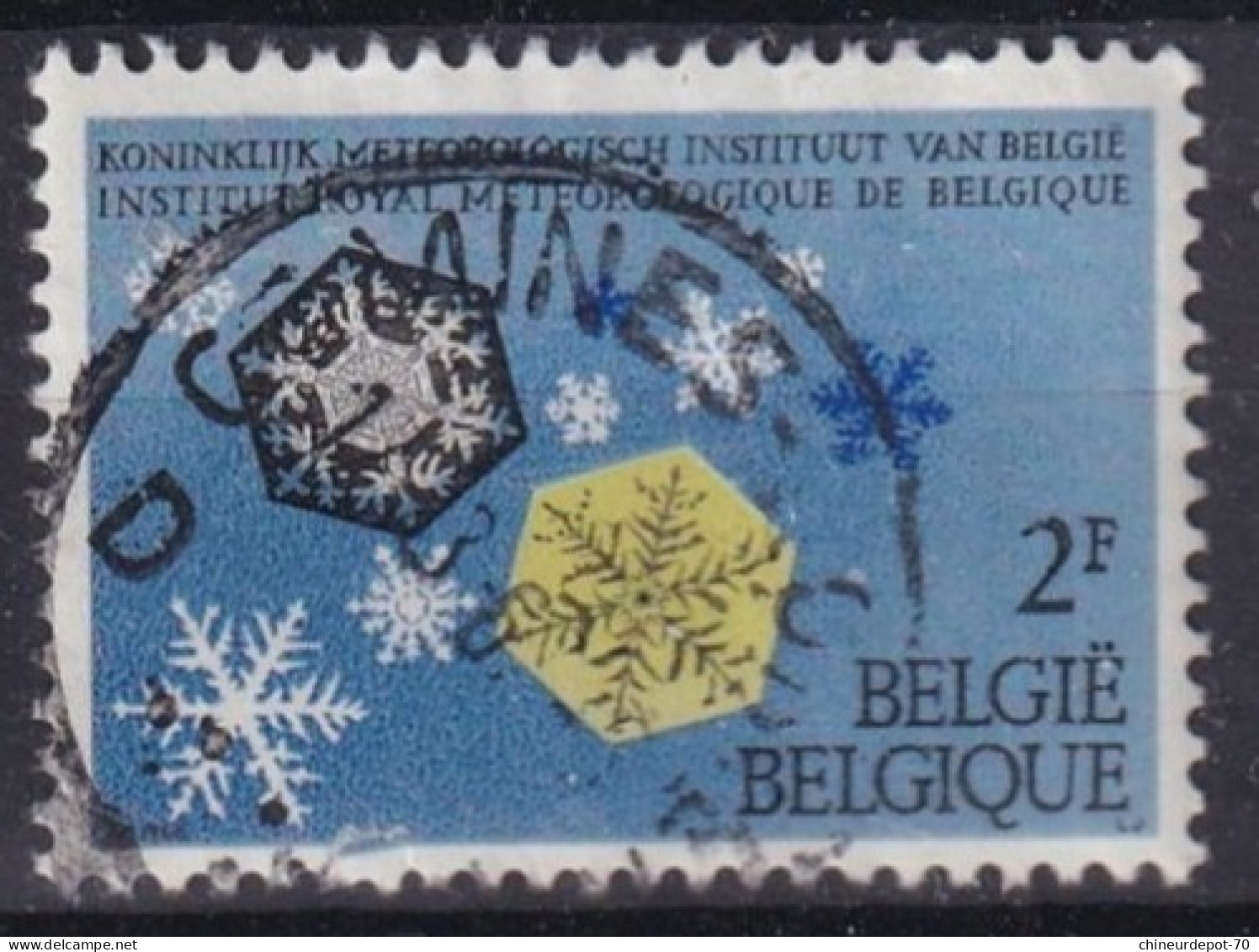 INSTITUT ROYAL DE METEO CACHET COMINES - Used Stamps