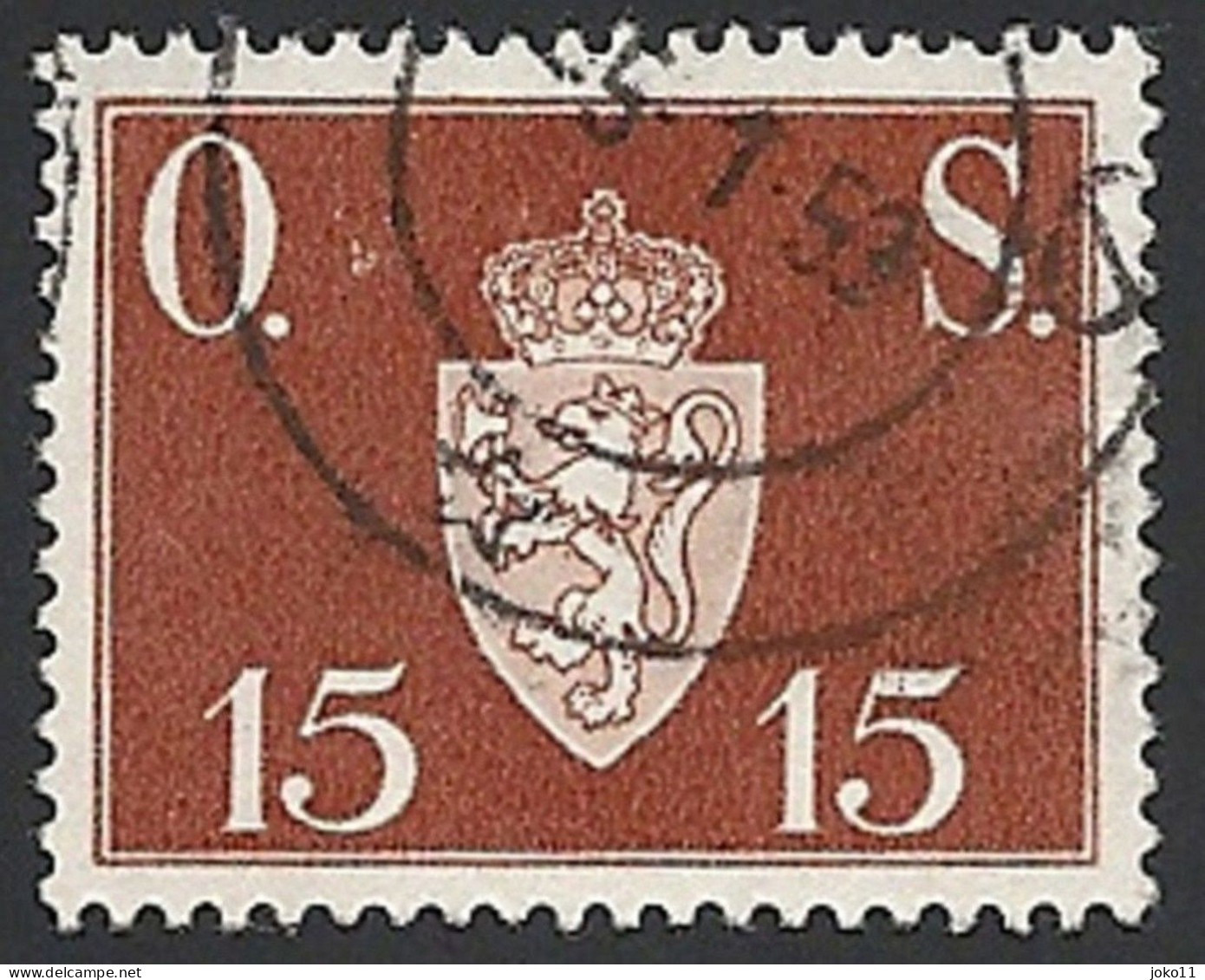 Norwegen Dienstm. 1951, Mi.-Nr. 63, Gestempelt - Dienstzegels