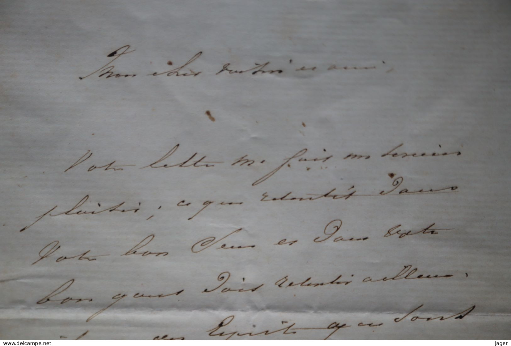 Lettre Autographe De LAMARTINE 1857  Ecrivain  Second Empire - Schrijvers