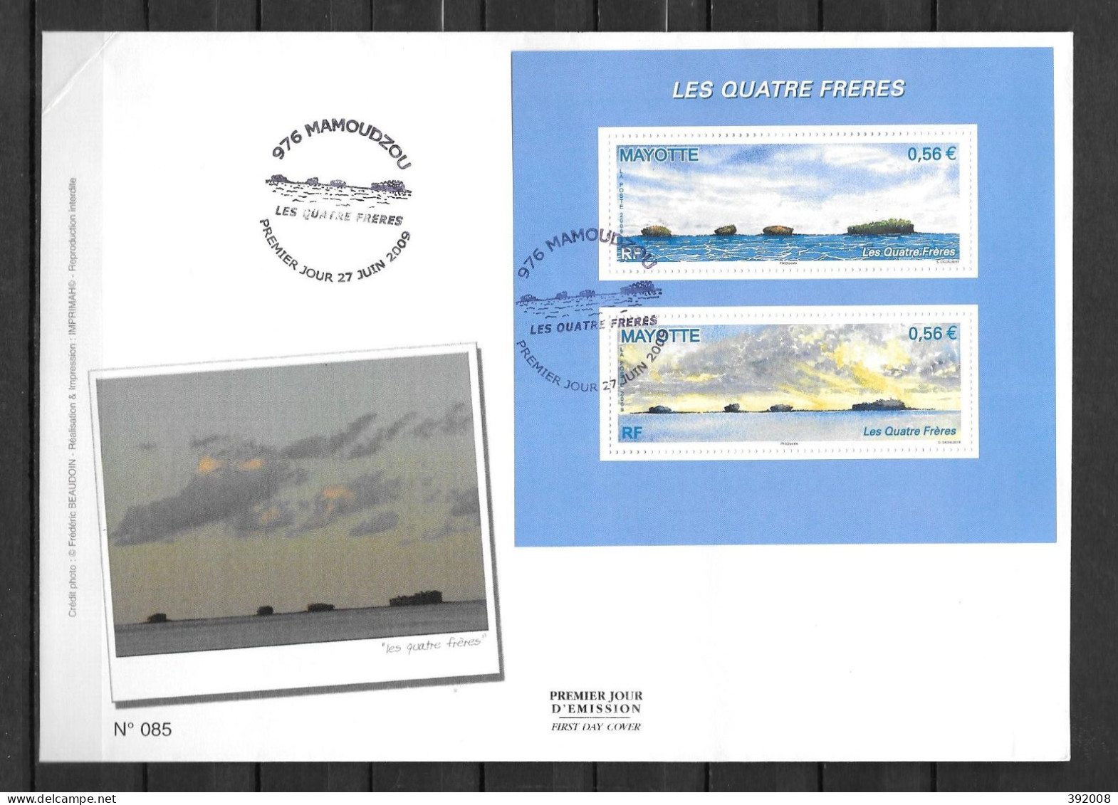 2009 - BF 6 - FDC - Les Quatre Frères - 15 - Other & Unclassified