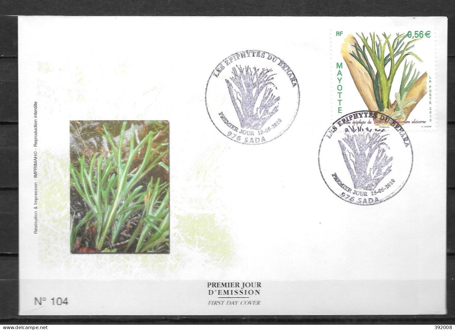 2010 - 236 - FDC - Epiphytes Du Bénara - 16 - Sonstige & Ohne Zuordnung