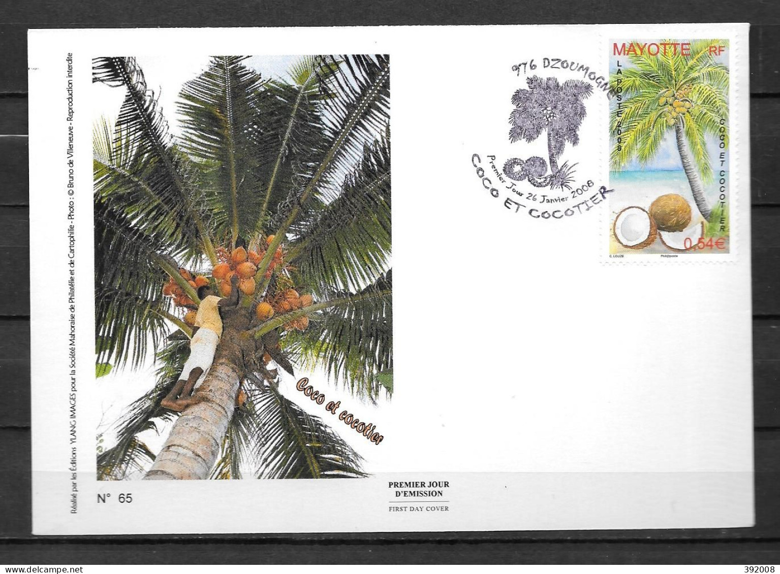 2008 - 209 - FDC - Le Cocotier - 13 - Altri & Non Classificati