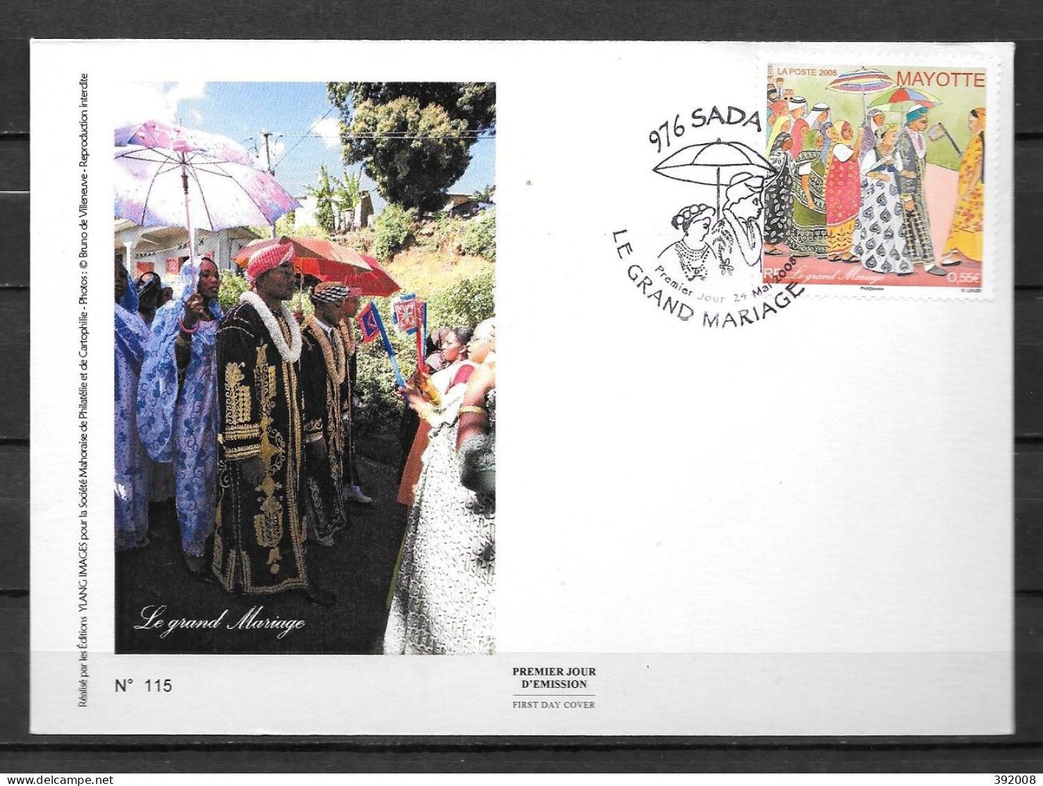 2008 - 215 - FDC - Le Grand Mariage - 13 - Other & Unclassified