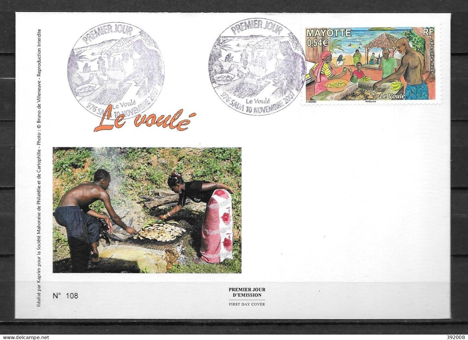 2007 - 207 - FDC - Le Voule - 12 - Other & Unclassified