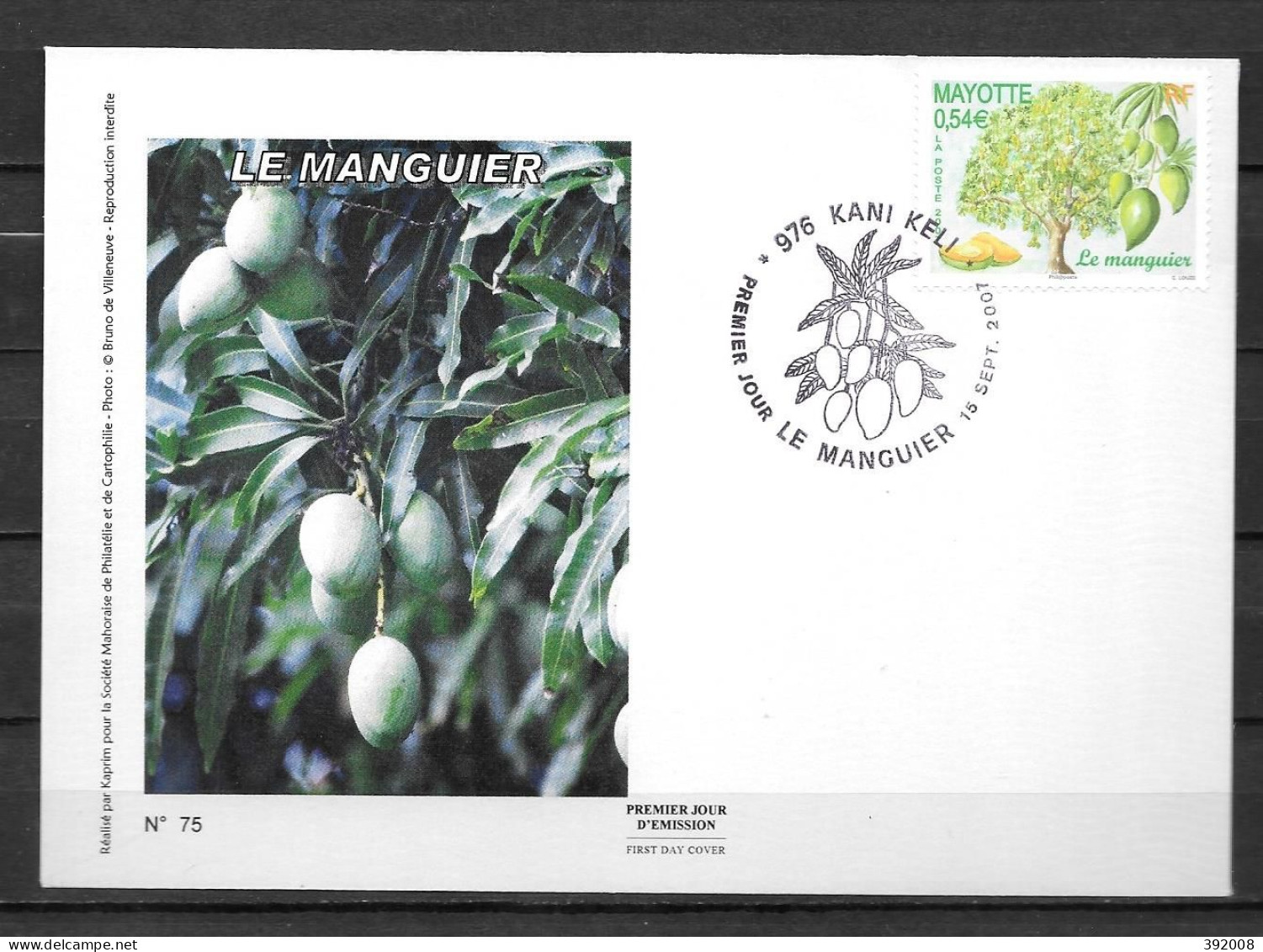 2007 - 205 - FDC - Le Manguier - 12 - Otros & Sin Clasificación