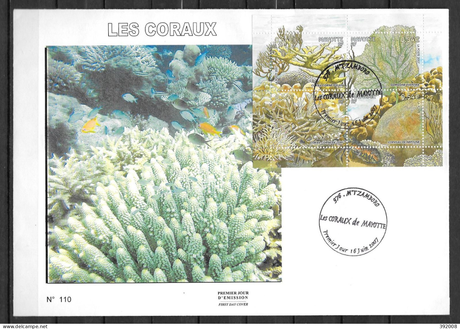 2007 - 200 à 203 - FDC - Coraux - 13 - Other & Unclassified