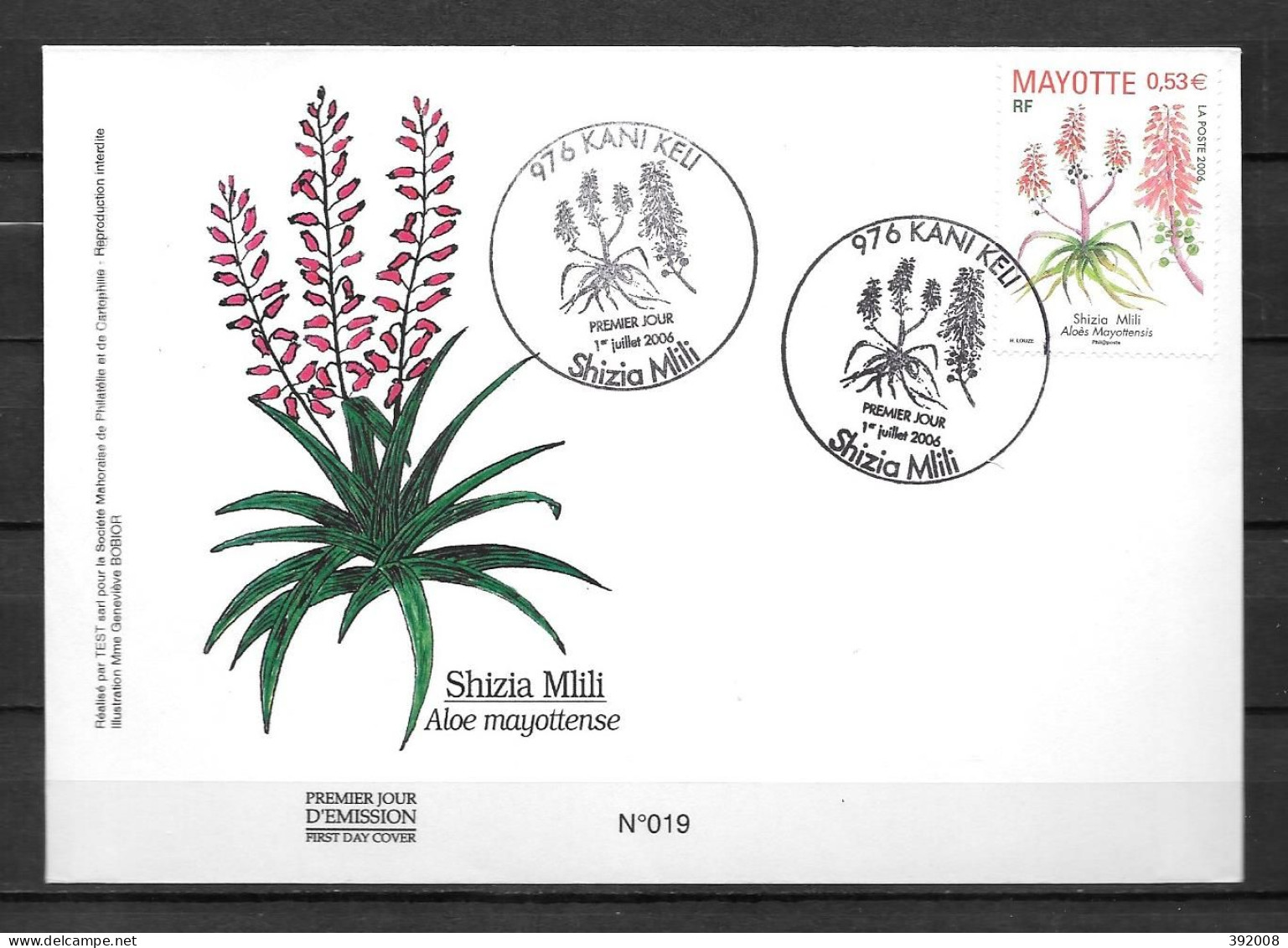 2006 - 190 - FDC - Aloés - 11 - Altri & Non Classificati