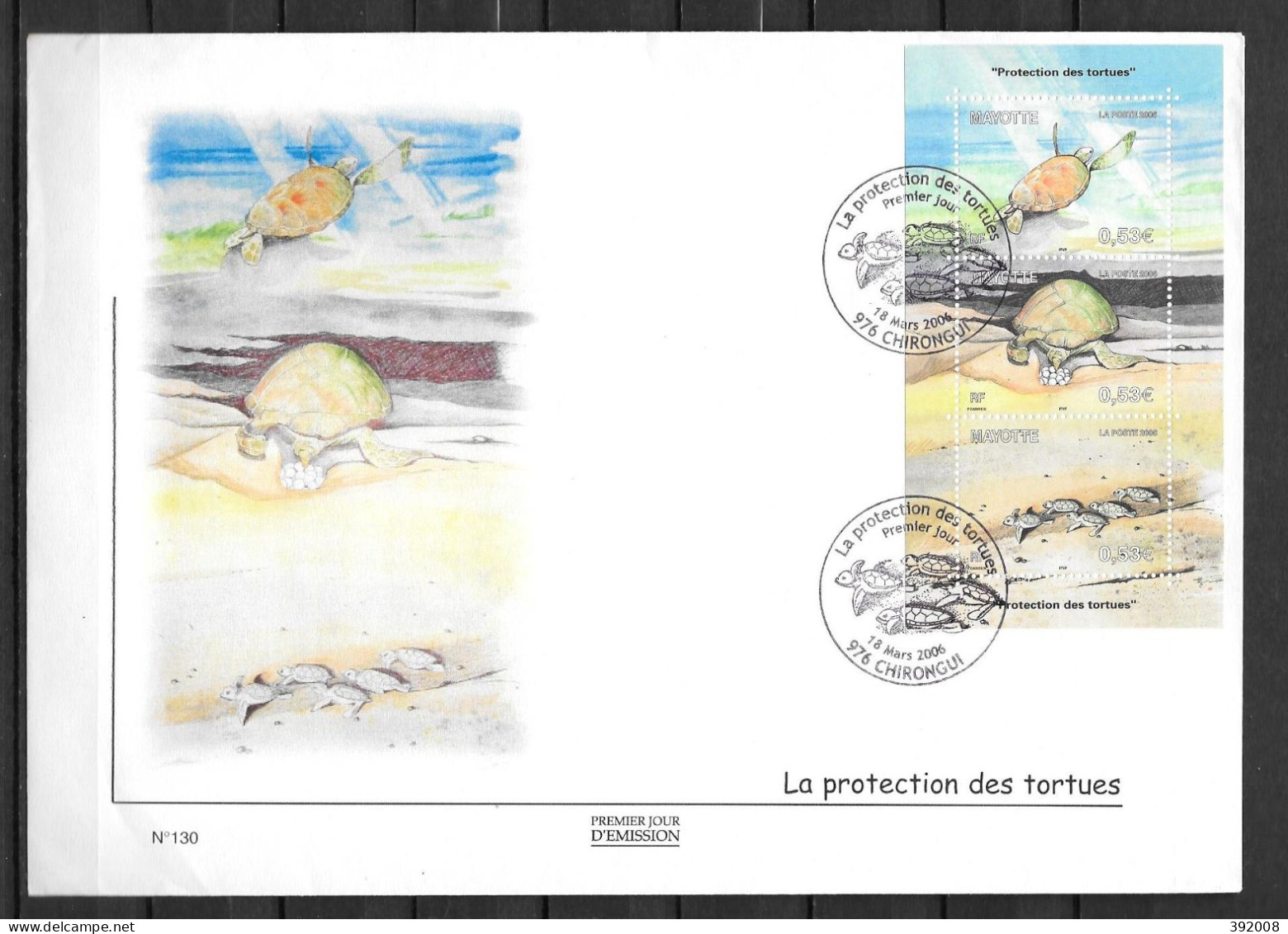 2006 - 184 à 186 - FDC - Tortues - 11 - Other & Unclassified
