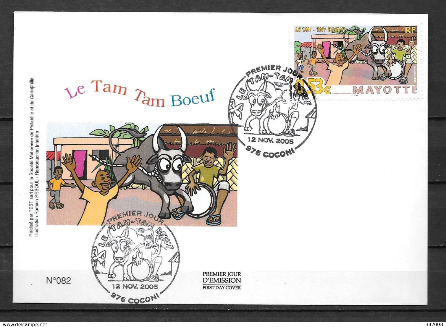 2005 - 181 - FDC - Le Tam Tam Boeuf - 10 - Other & Unclassified