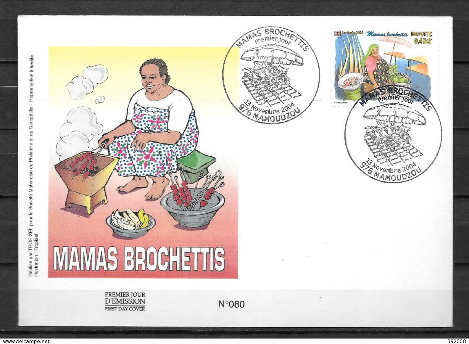 2004 - 168 - FDC - Mamas Brochettis - 9 - Altri & Non Classificati