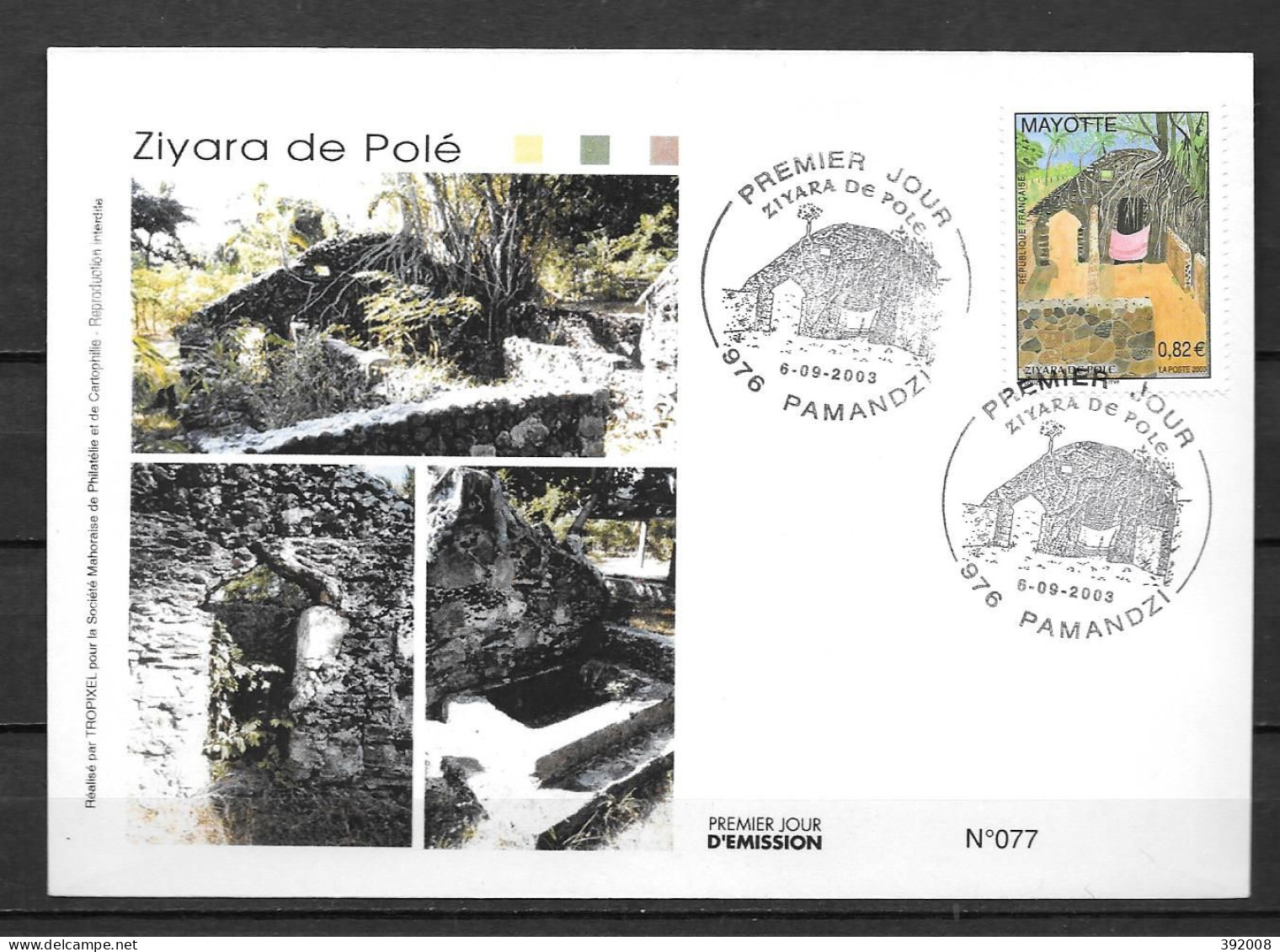 2003 - 147 - FDC - Le Zyraya De Polé - 8 - Altri & Non Classificati