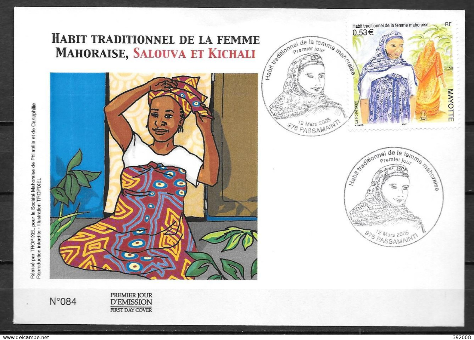 2005 - 171 - FDC - Costume Traditionnel - 9 - Altri & Non Classificati