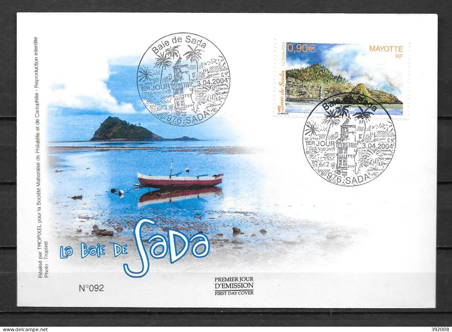 2004 - 153 - FDC - La Baie De Sad - 8 - Sonstige & Ohne Zuordnung