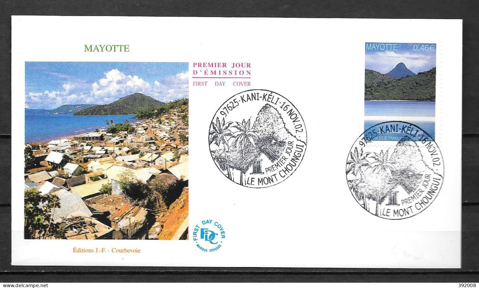 2002 - 139 - FDC - Le Mont Choungui - 7 - Other & Unclassified
